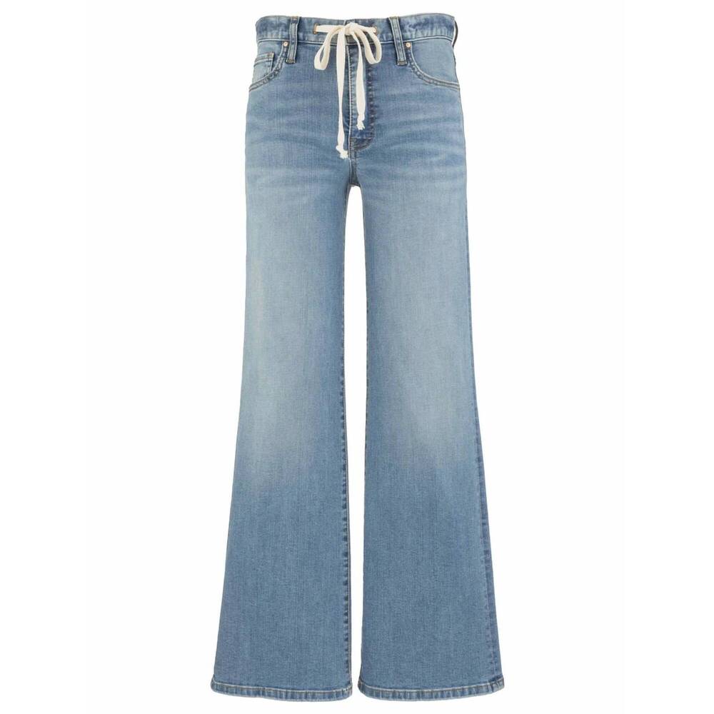 NEW KUT FROM THE KLOTH maya high rise wide leg drawcord jeans in protect wash - Picture 5 of 6